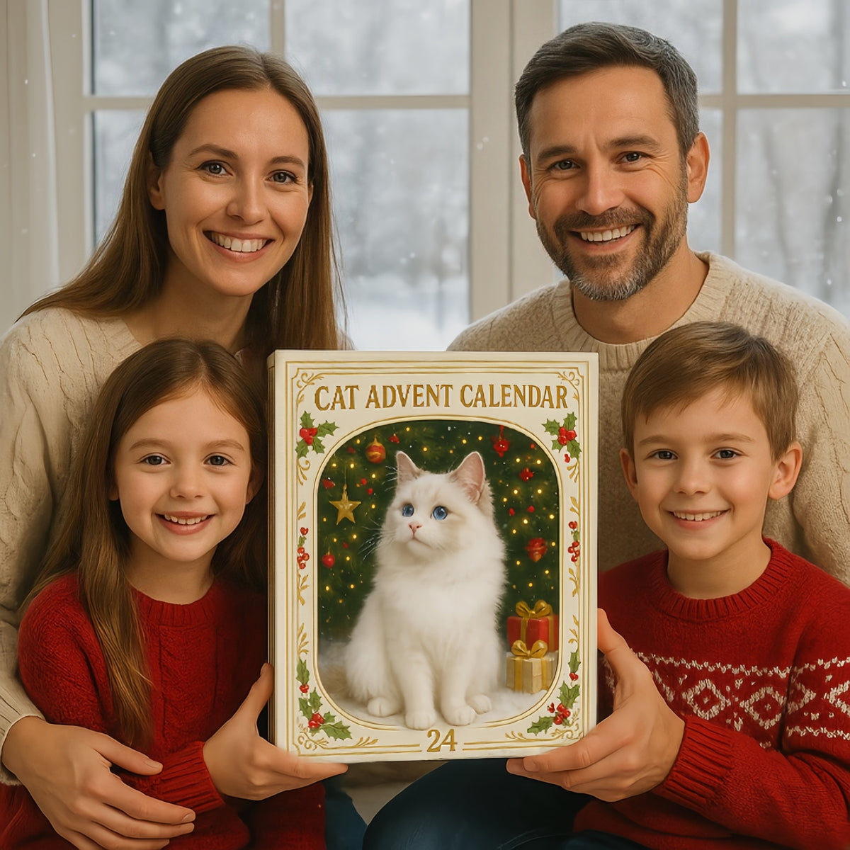 Advent Calendar 2026 Cat Advent Calendar Gift for Adults Friends Cat Owners and Lovers Christmas Holiday Countdown Gift 24 Designs Cats Charm Christmas Tree Ornament